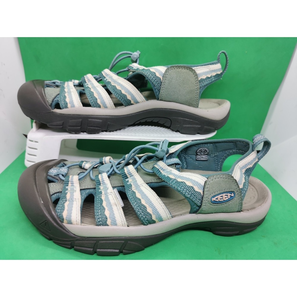 Keen Newport H2 Army Green Beige Sandals Women Comfortable Hiking Shoes Siz 10.5